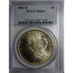1884-O MORGAN DOLLAR PCGS MS 64 +