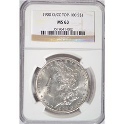 1900-O/CC MORGAN DOLLAR NGC MS 63