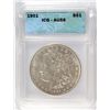 1901 MORGAN DOLLAR ICG AU-58 REALLY NICE LUSTER- VERY CLOSE TO UNC