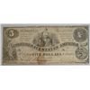 Image 1 : 3rd issue  $5 Confederate States of  America note  VG/F pinholed  est $40-$50