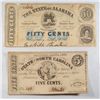 Image 1 : State of North Carolina  50 cent Bearer note  1863  fine