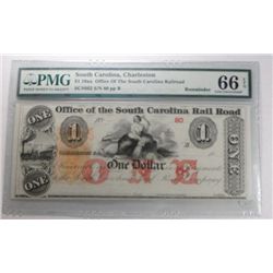 Remainder note  Charleston SC Railroad  $1