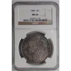1886   Morgan $  NGC64