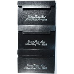 1992, 93, AND 94 UNITED STATES SILVER PROOF SETS, NICE ORIGINAL MINT PACKAGING