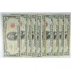( 10 ) $5.00 U.S. RED SEAL NOTES VG OR BETTER