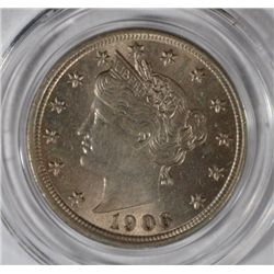 1906 LIBERTY NICKEL ORIGINAL GEM BU