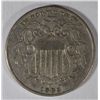 1883 SHIELD NICKEL ORIGINAL AU EST. 85-$95