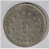 Image 2 : 1883 SHIELD NICKEL ORIGINAL AU EST. 85-$95