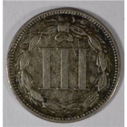 1879 THREE CENT NICKEL VF-XF