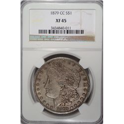 1879CC   Morgan  $   NGC45  BORDERLINE  AU  est  $1150--$1250