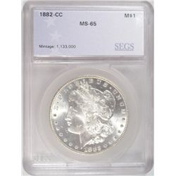 1882CC  Morgan $  SEGS65 really a 64  Est  $250-$260