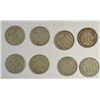 Image 2 : Nice run of 3 cent nickels avg VG to fine:1865-66-67-68-69-70-71-73  8 coins