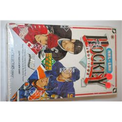1991-1992 NHL Hockey Trading Cards; Various Dates, Players & Teams; Unopened Box; Lot of 12 Cards Pe