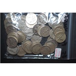 US Silver Dimes $5 Face Value; Various Dates, Conditions & Mint Marks; Lot of 50; EST. $125-150