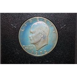 1972-S US Eisenhower $1 Proof In Display Case & Box; EST. $10-20