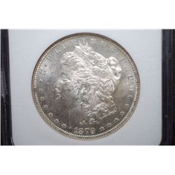 1879-S US Silver Morgan $1; NGC Graded MS63; EST. $55-70