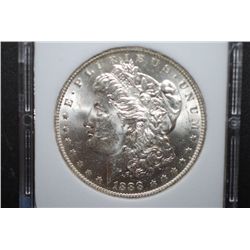 1888-O US Silver Morgan $1; MCPCG Graded MS61; EST. $45-55