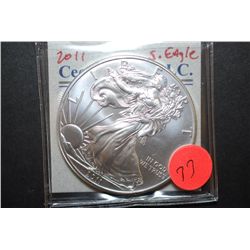 2011 US Silver American Eagle $1; 1 Oz. Fine Silver; EST. $35-40