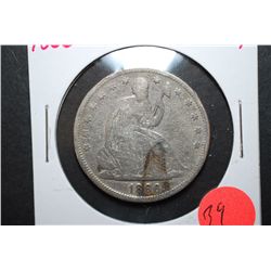 1866 US Seated Liberty Half Dollar; EST. $15-20