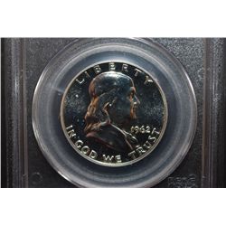 1962 US Ben Franklin Half Dollar; PCGS Graded PR66; EST. $30-40