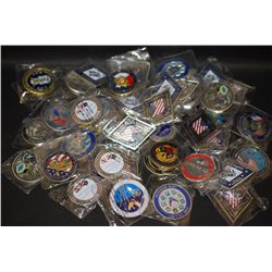 Military Challenge Coin; Various Dates, Bases, People, Etc.; Lot of 50; EST. $100-300