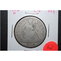 1858-O US Seated Liberty Half Dollar; EST. $30-40