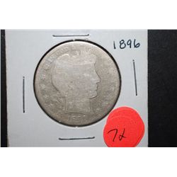 1896 US Barber Half Dollar; EST. $20-30