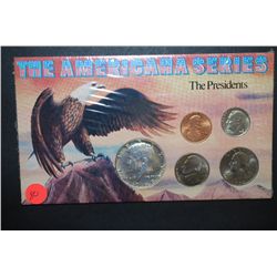 The Americana Series-The Presidents Coin Set In Holder; 1974-D Lincoln Penny, 1993-P Jefferson Nicke