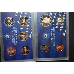 1999-S US Mint Proof Set & US Mint State Quarter Proof Set With COA Included; EST. $10-15