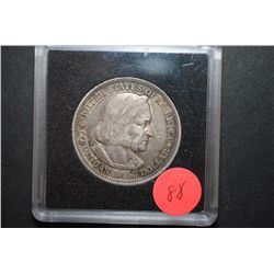 1893 US Columbian Commemorative Half Dollar In Display Case; World's Columbian Exposition Chicago; E