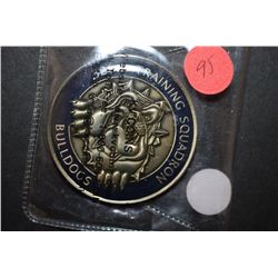 Lackland AFB San Antonio TX 326th Training Squadron Bulldogs Military Challenge Coin; Accuro Futurus
