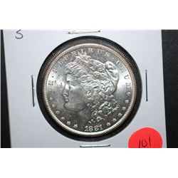 1881-S US Silver Morgan $1; BU; EST. $50-65
