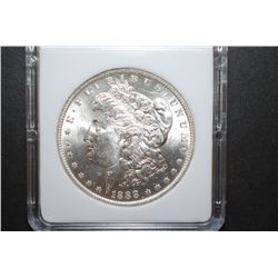 1888-O US Silver Morgan $1; MCPCG Graded MS63; EST. $45-55