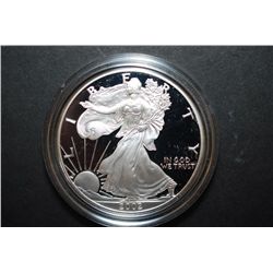 2002-W US Silver American Eagle $1 Proof In Velvet Box With COA Included; 99.9% Silver 1 Oz.; EST. $