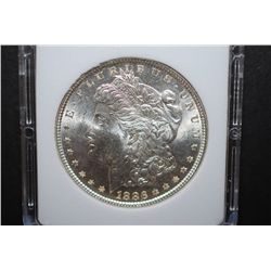 1886 US Silver Morgan $1; MCPCG Graded MS63; EST. $45-55