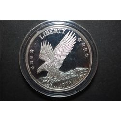 1985 American Mint Silver Round "American Double Eagle Type"; 999 Fine Silver 1 Oz.; EST. $35-40