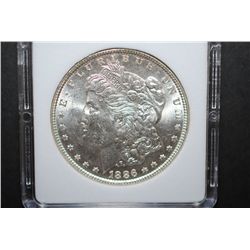 1886 US Silver Morgan $1; MCPCG Graded MS63; EST. $45-55