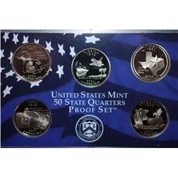 2004-S US Mint State Quarter Proof Set With COA Included; EST. $3-6