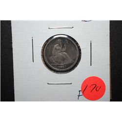 1837 Seated Liberty One Dime; F; EST. $100-250