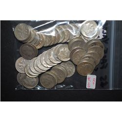 US Silver Dimes $5 Face Value; Various Dates, Conditions & Mint Marks; Lot of 50; EST. $125-150