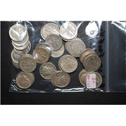 US Silver Dimes $4.20 Face Value; Various Dates, Conditions & Mint Marks; Lot of 42; EST. $100-120