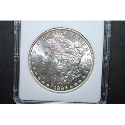 1886 US Silver Morgan $1; MCPCG Graded MS63; EST. $45-55