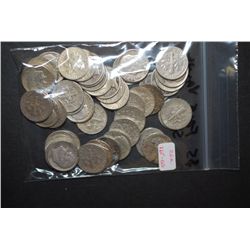 US Silver Dimes $5 Face Value; Various Dates, Conditions & Mint Marks; Lot of 50; EST. $125-150