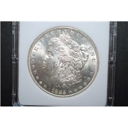 1885-O US Silver Morgan $1; MCPCG Graded MS62; EST. $45-55