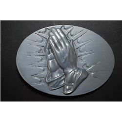 Praying Hands Belt Buckle; EST. $10-20