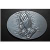 Image 1 : Praying Hands Belt Buckle; EST. $10-20