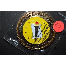 37th Mission Support Squadron Military Challenge Medal Presented By The Commander; Universal Support