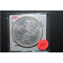 1885 US Silver Morgan $1; EST. $40-55