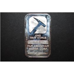 Pan American Silver Corp. Silver Ingot; Northwest Territorial Mint; .999 Fine Silver 1 Oz.; EST. $35