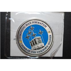 Missing Man Formation Tomb Of The Unknown Soldier Military Coin; Prisoner Of War Missing In Action-Y